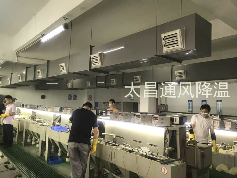 東莞某電鍍車間環(huán)?？照{(diào)降溫案例