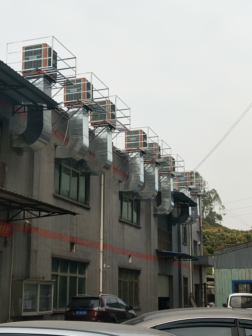 打磨車間環(huán)?？照{(diào)降溫工程